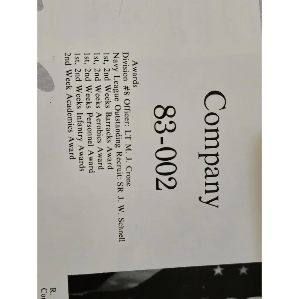 The‎ Anchor United States Naval Training 1983 Yearbook San Diego CA Company 002